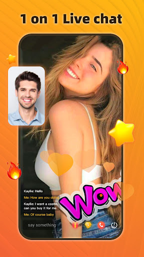 Android application Pora Live & Video Call screenshort