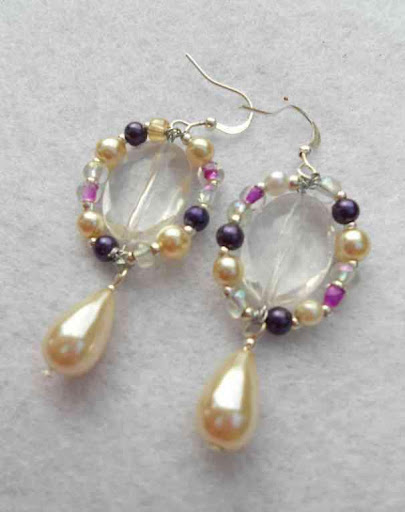 Android application Earring Design Pearl Gold screenshort