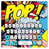 Pop style panda keyboard icon