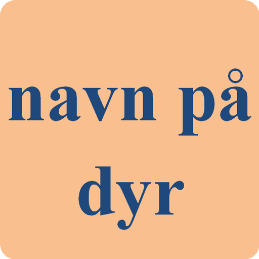 Animals names in Norwegian logo