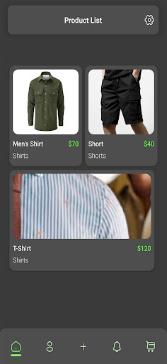 Android application Sport Wear Change screenshort