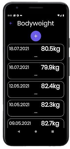 Workout Planner & Tracker Screen 2