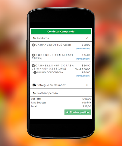 Android application Trattoria Liberato screenshort