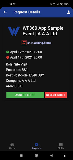 Workforce360 For Demo Users Screen 2
