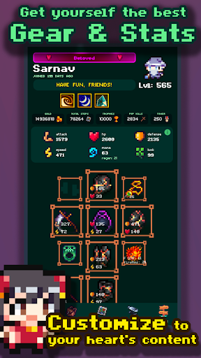 Pixel Odyssey: 2D Text MMORPG Screen 3