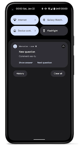 Memorizer Notices for study