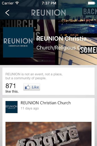 Reunion Church - Boston Screen 2