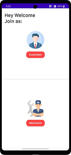 Android application Mobile Mechanic screenshort