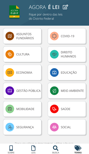 Android application Agora é Lei screenshort