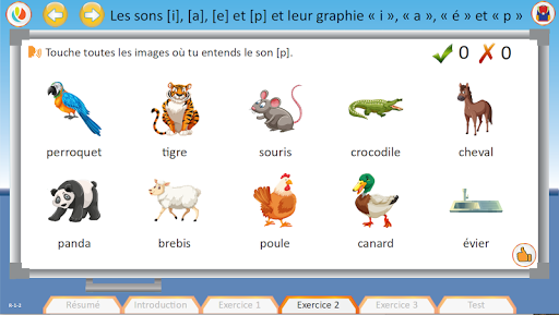 EDUQUAT FR Language Reading 1 Screen 3