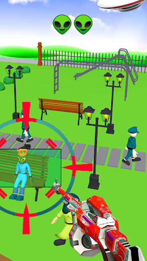 Android application Find & Alien Shooting Games screenshort