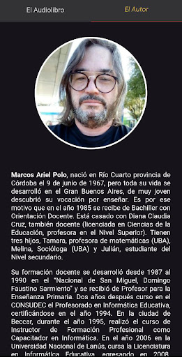 Android application Audiolibro Hacer Escuela screenshort
