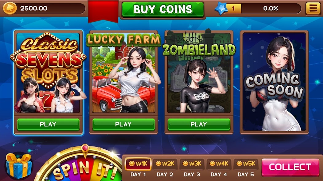 Sexy slot girls: vegas casino 1.4 APK + Mod (Unlimited money) untuk android