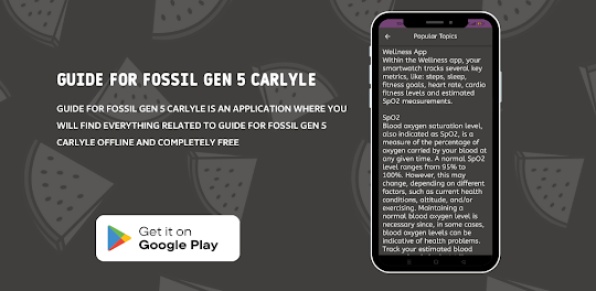 Fossil Gen 5 Carlyle Guide