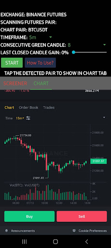Crypto - Futures Pump Screener Screen 2