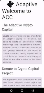 Adaptive Crypto Capital