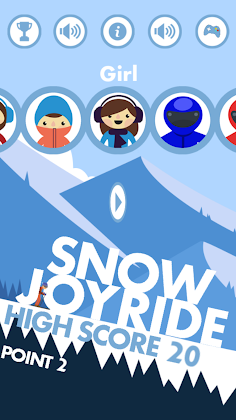 Snow Joyride Free - Screenshot 1