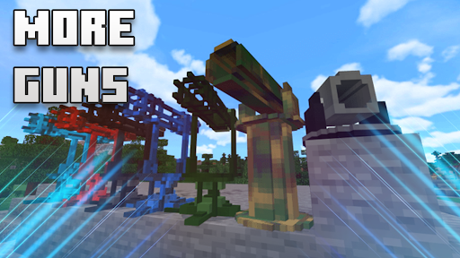 Guns weapons Mod for Minecraft
