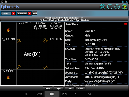 Ephemeris, Astrology Software Captura de tela