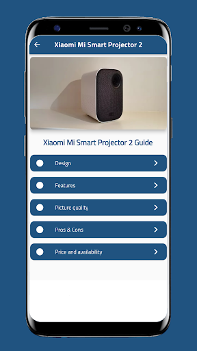 Android application Xiaomi Smart Projector 2 Guide screenshort