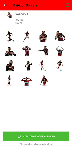 Android application Stickers do Gabigol screenshort