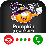 Calling Halloween Pumpkin icon