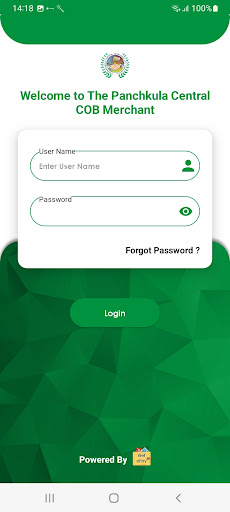 Android application Panchkula Central COB Merchant screenshort
