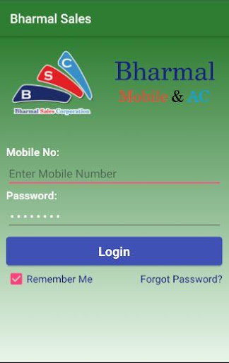Android application Technician - Bharmal Sales screenshort