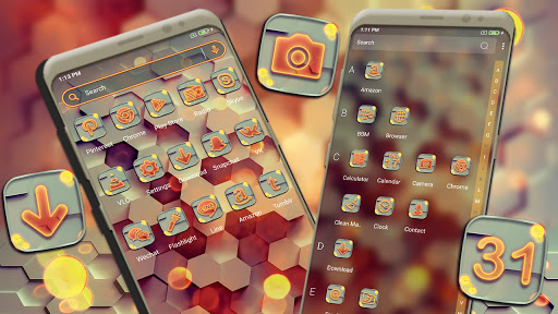 3D Hexagon Theme Screen 3
