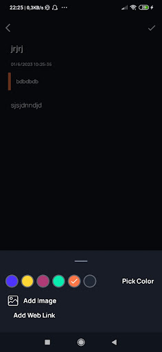 My Notes Screen 2