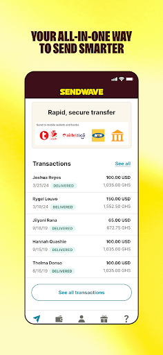 Sendwave screenshot