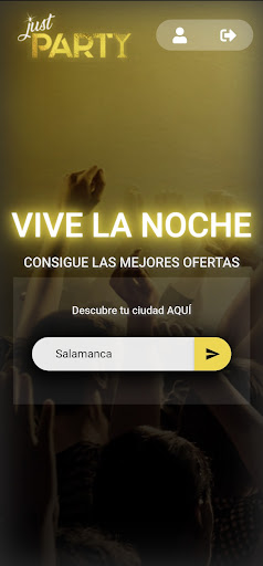 Android application JustParty screenshort