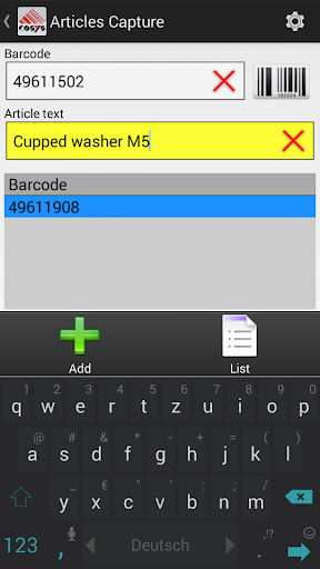 COSYS Picking Solution Screen 2