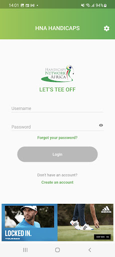 Android application HNA Handicaps & Tournament App screenshort