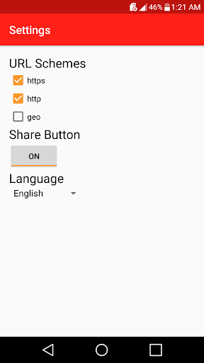 URL Intent Prompter Lite Screen 2