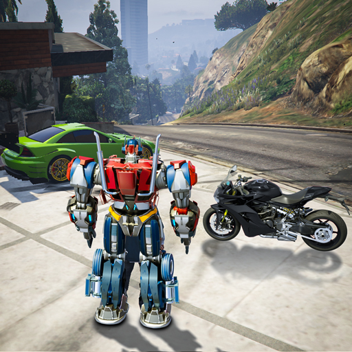 Dino Robot War Car Robot Games logo