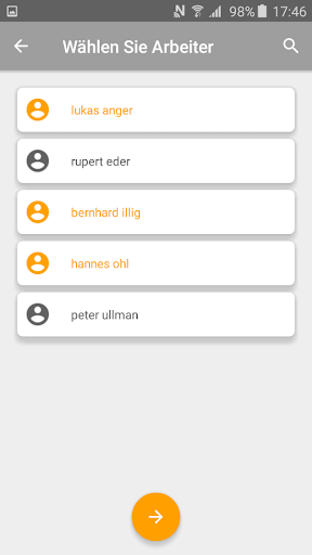 RR Work - Tracker Screen 2