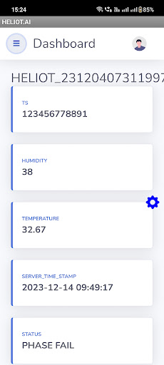 Android application HELIOT.AI Smart Irrigation screenshort