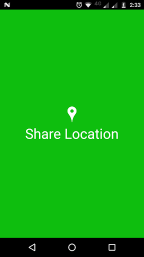 Android application Share Location screenshort