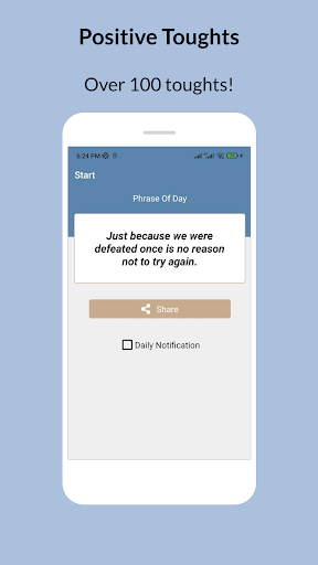 Android application Positive Thoughts screenshort