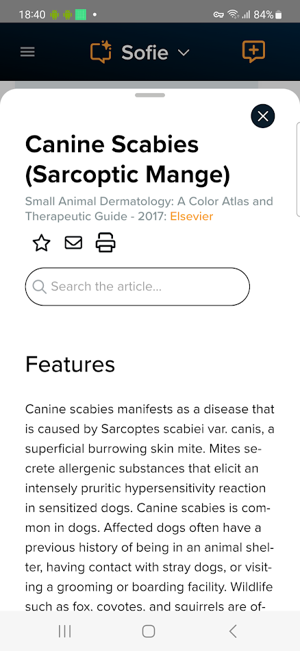 #4. LifeLearn Sofie (Android) Ved: VetCalculators