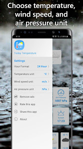 Captura de Pantalla 4 Temperature Today - Weather Fo android