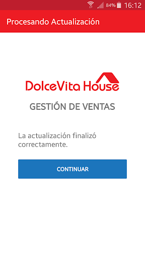 Android application Dolcevita House Gestión de Ven screenshort