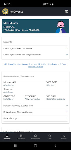 myDiventa Screen 2