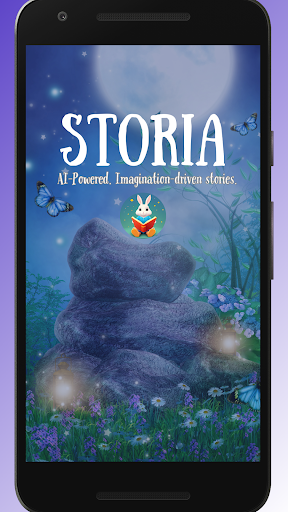 Android application Storia - AI generated stories screenshort