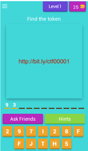 Android application CTF - Capture The Flag screenshort
