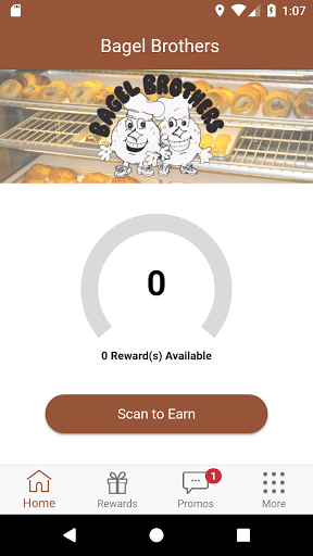 Android application Bagel Brothers App screenshort