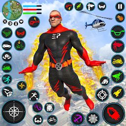 Icon image Flying Rope Hero Rescue Games