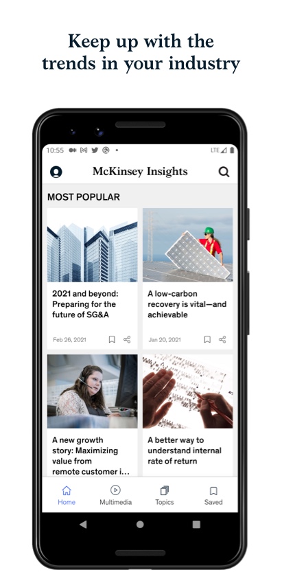 Android application McKinsey Insights screenshort
