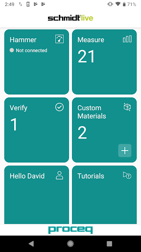 Android application Schmidt screenshort